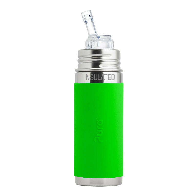 Pura Stainless 9oz Insulated Straw Bottle with Sleeve