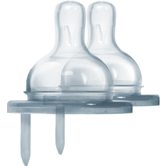Pura Kiki Stainless Natural Vent Nipple 2 Pack