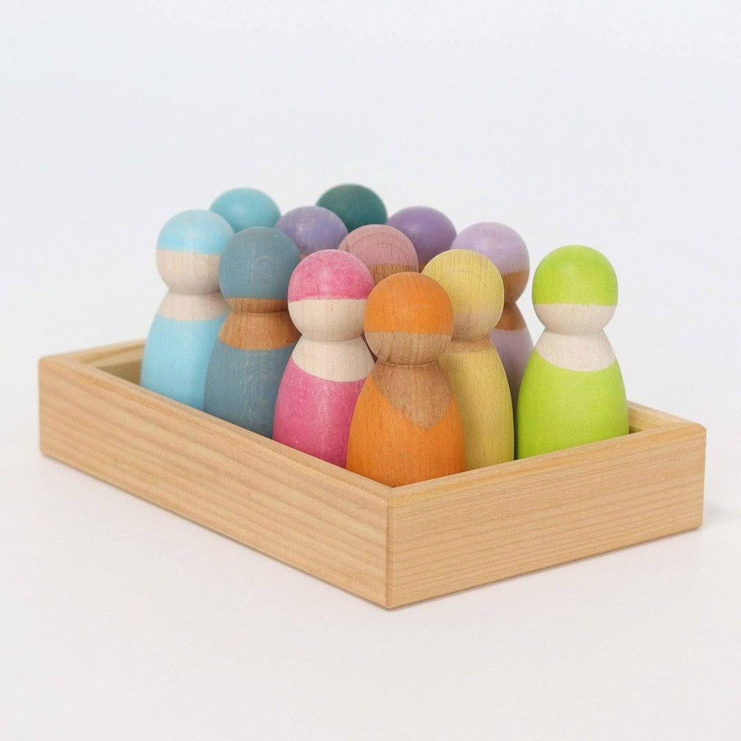 Grimms Pastel Friends - Set of 12 in Tray