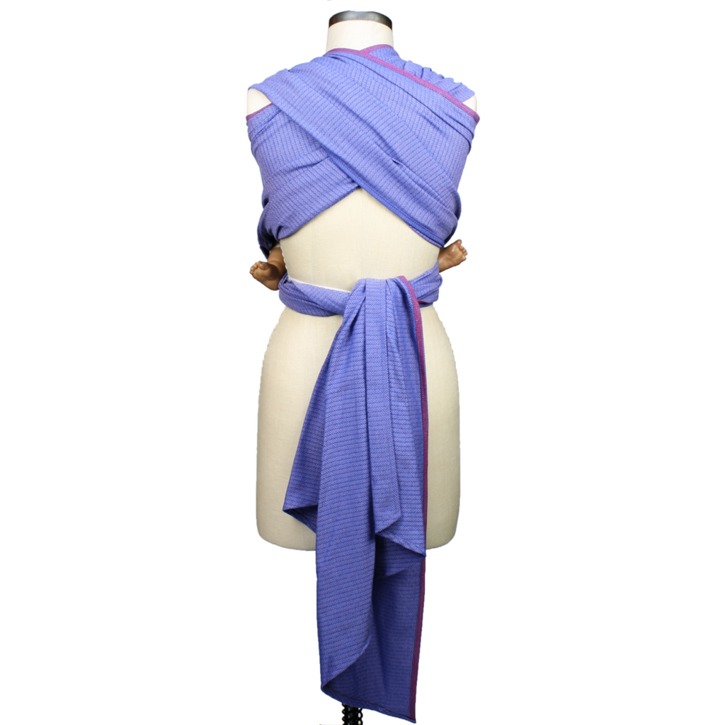 Storchenwiege Woven Wrap Baby Carrier - Leo Flieder