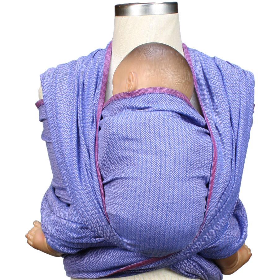 Storchenwiege Woven Wrap Baby Carrier - Leo Flieder