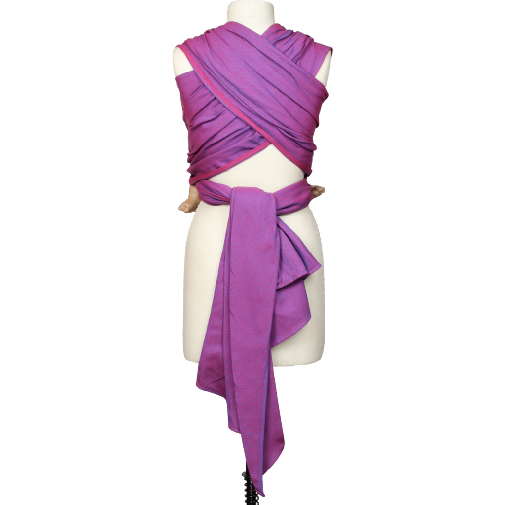 Storchenwiege Woven Wrap Baby Carrier - Leo Violet