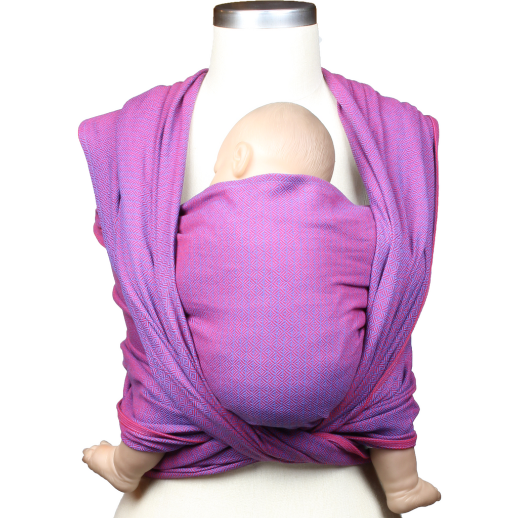 Storchenwiege Woven Wrap Baby Carrier - Leo Violet