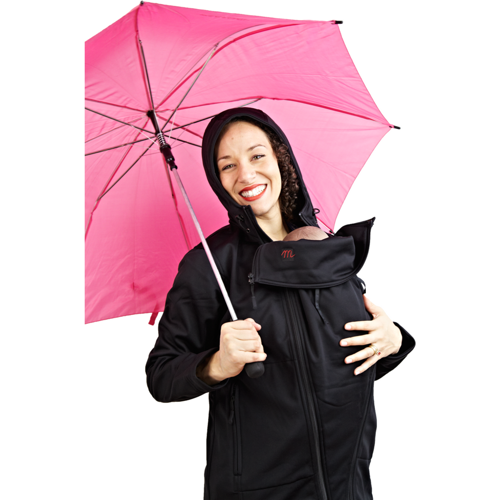 The M Coat Maternity and Babywearing Rain Shell - Black