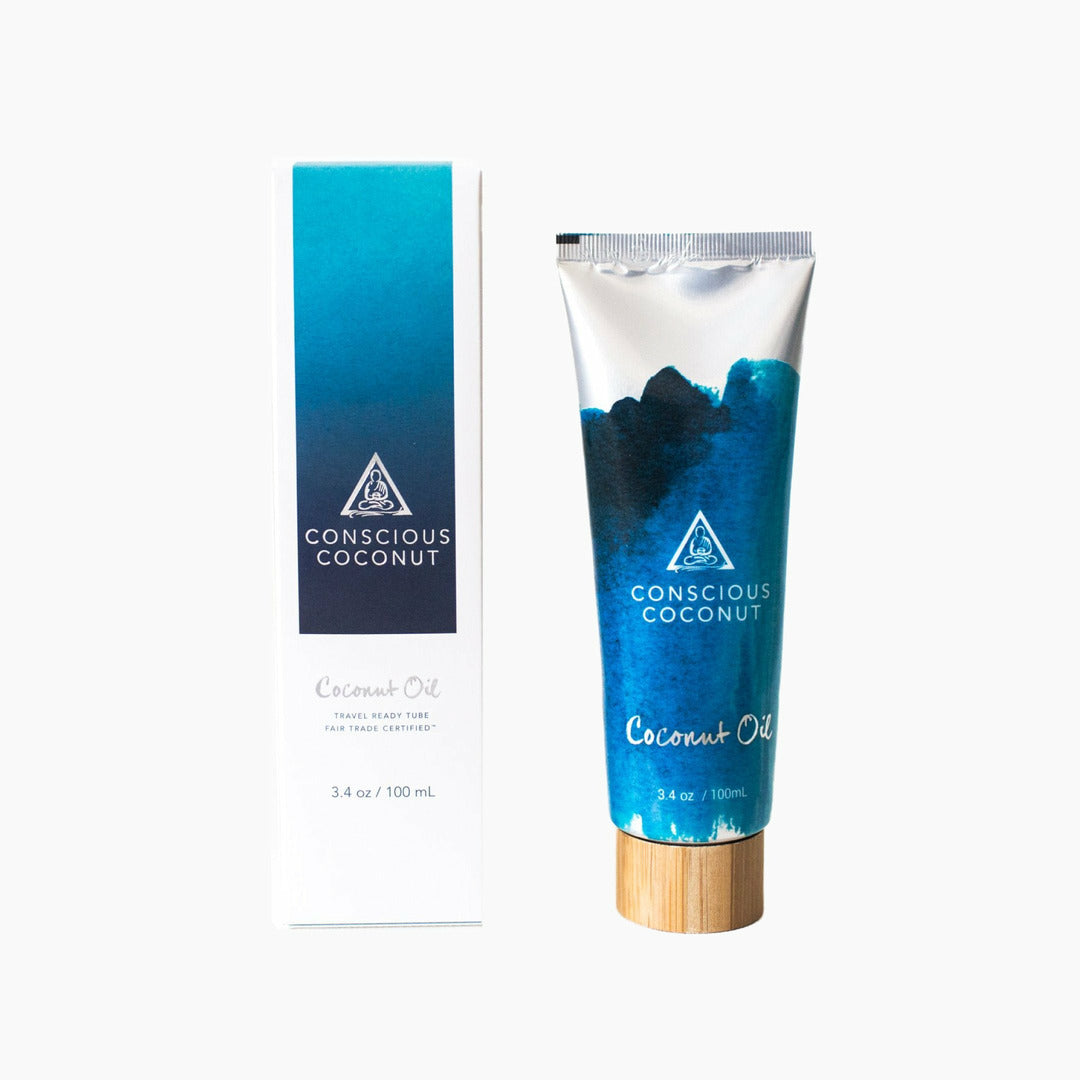 Conscious Coconut Travel-Ready Coconut Oil Tube 3.4oz
