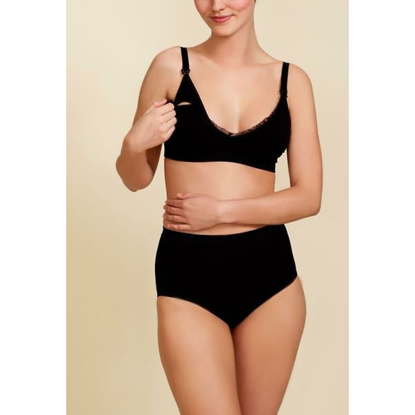 Boob Design Nursing Bra Fast Food Bra - Black