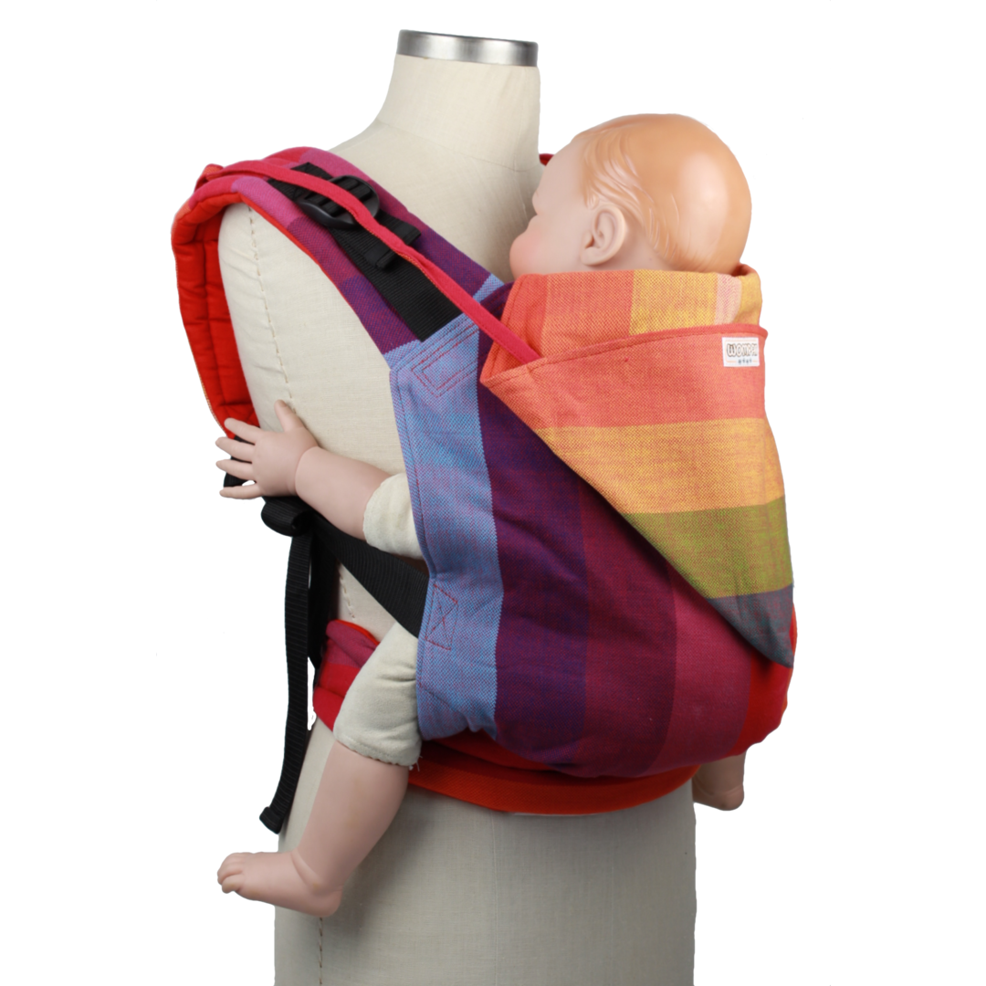 Wompat Half Conversion Toddler Carrier - Earthy Rainbow