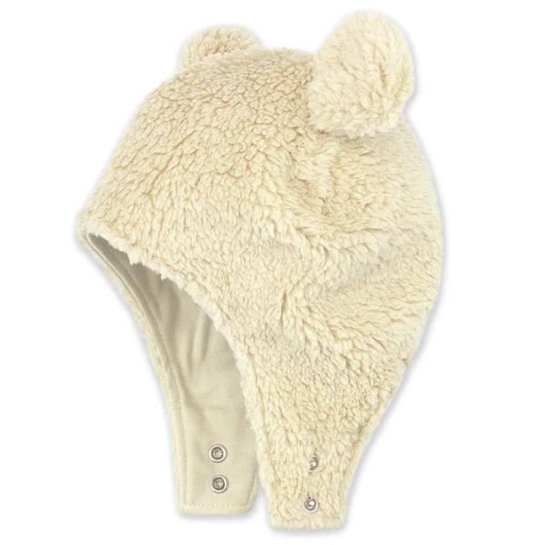 Zutano Furry Bear Hat - Oat